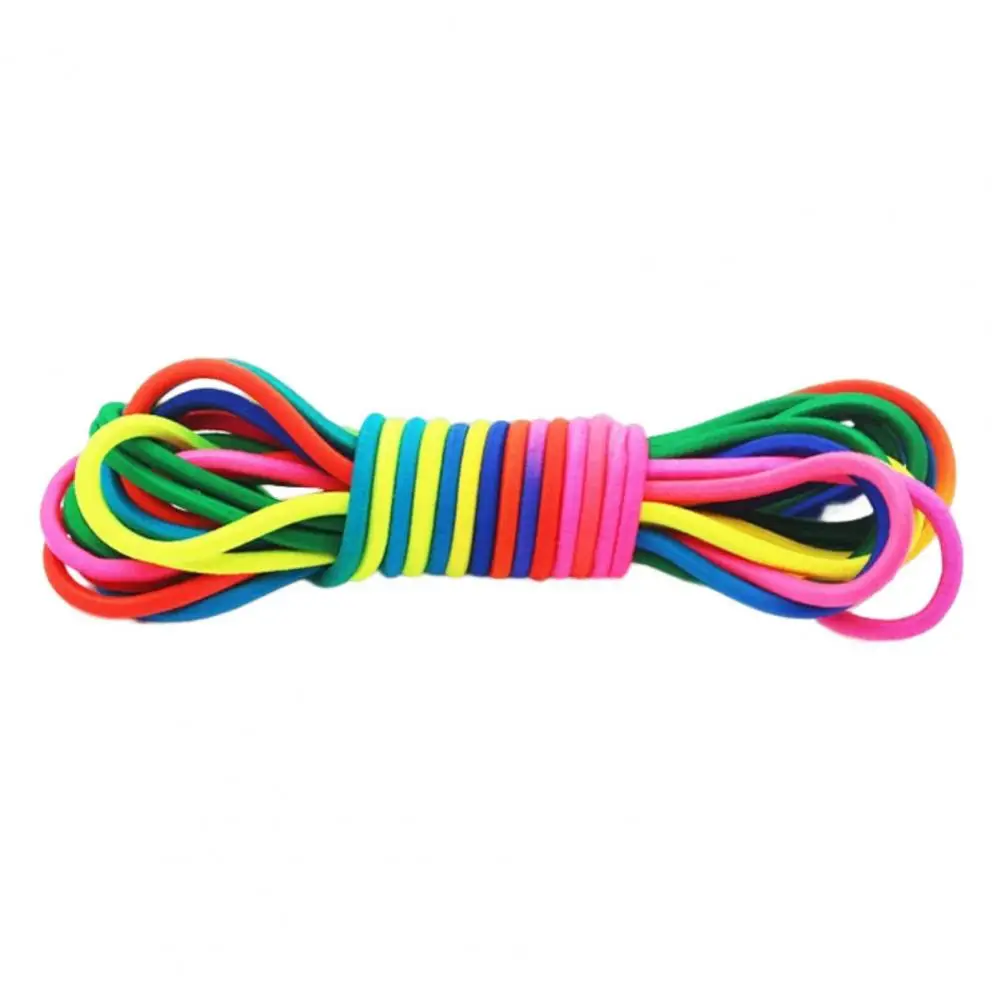 Colorido Rubber Band Jogo para Crianças, Pular Corda, Útil, Reutilizável, Brinquedo ao ar livre