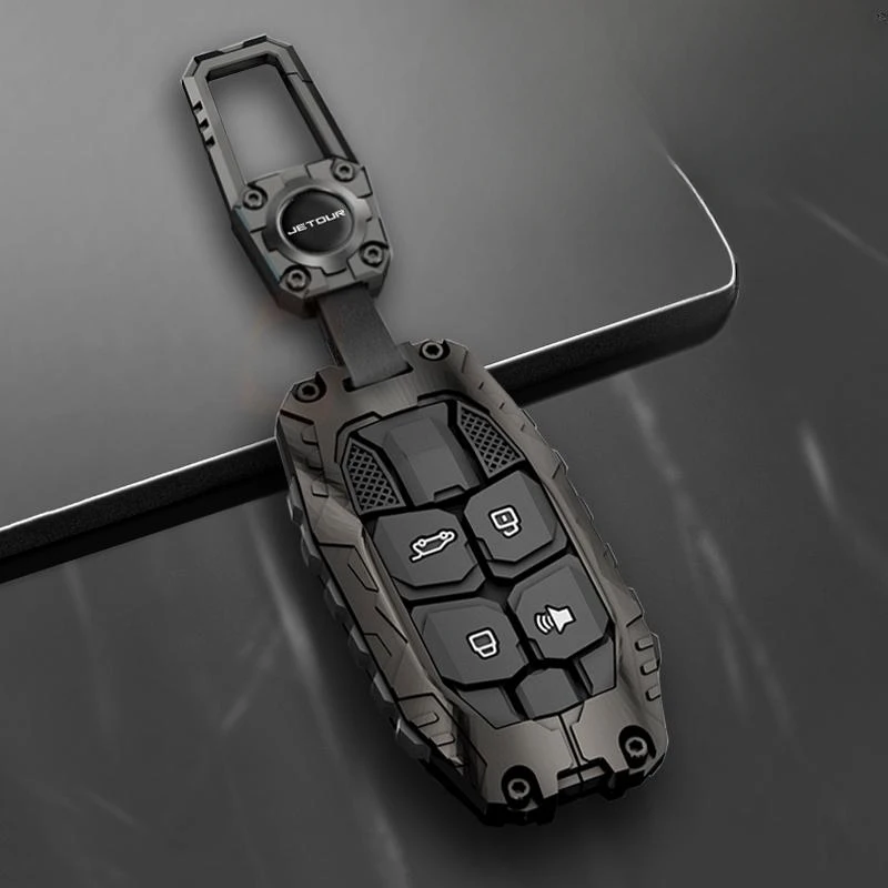 

High end personalized metal key bag set For JETOUR Shanhai L7 L7max pro ultra Key chain shell cover car accessories