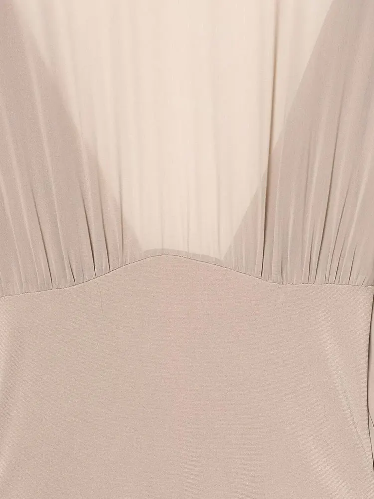 TFAFXY 女性のセクシーな半透明のボディスーツ 2025 秋冬ハイネック長袖背中の開いたスキニープレイスーツジャンプスーツ Y2K