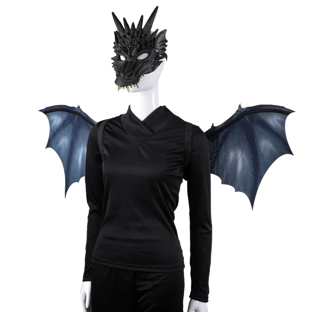 Costume de ixd'Halloween avec Ailes de Dragon pour Adulte et Enfant, Accessoire de Cosplay