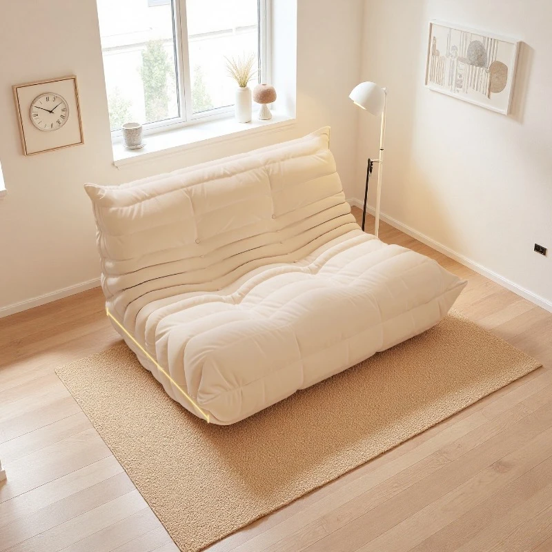 كاتربيلر النقي الإسفنج أريكة استرخاء الحديثة بسيطة غرفة المعيشة شرفة المنزل النسيج تخزين الترفيه صالة كرسي أريكة L شكل أريكة #1