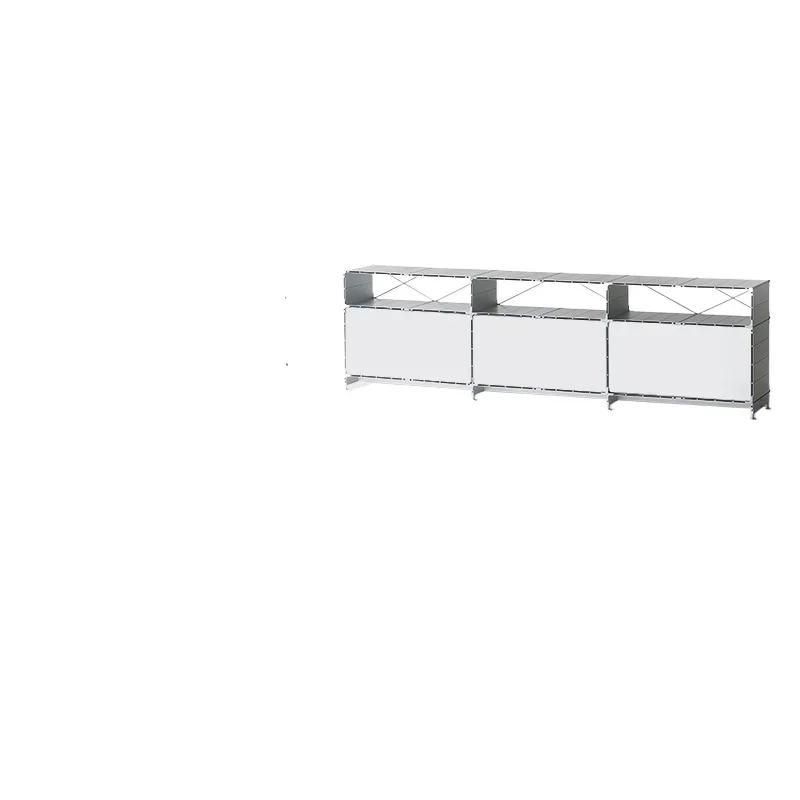 

Modular Floor TV Home Living Room Locker Bauhaus Metal Storage Cabinet