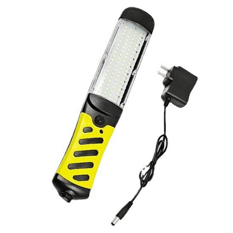 Portable LED Emergency Safety Work Light 80 LED Beads Flashlight Magnetic Car Repair Handheld Work Lamp US Plug Easy To Use