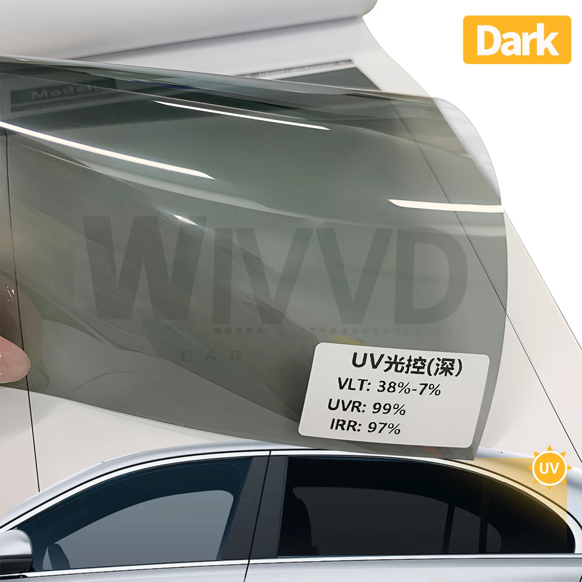 Car Window Solar Tint Photochromic Film Color Change Heat Rejection Anti UV For Any Car Front Rear Windshield Window Accessories