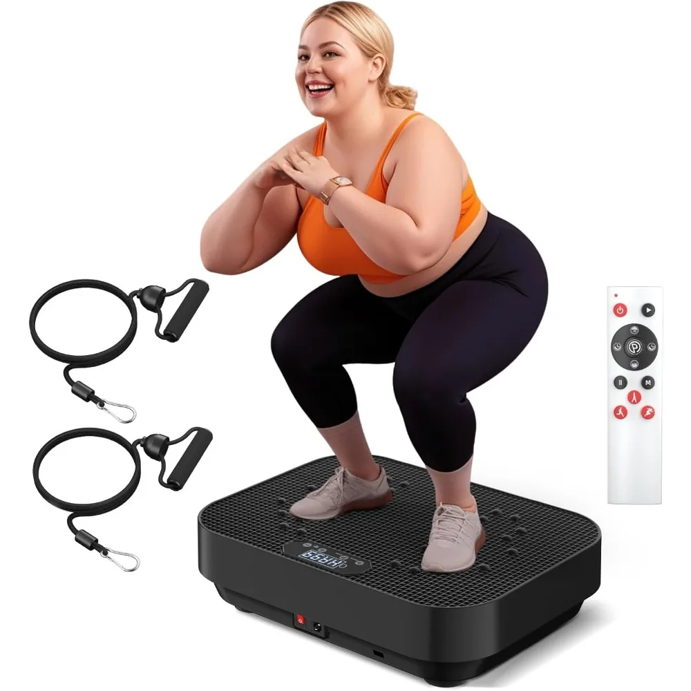 

Vibration Plate Exercise Machine, 2025 Upgraded Fitness Vibrating Lymphatic Drainage Full Body Workout Shaker
