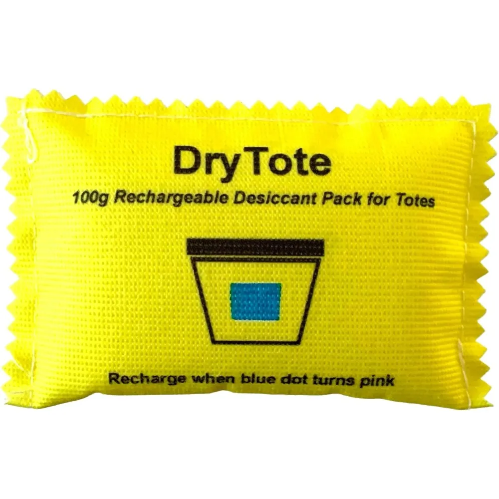 100g Rechargeable Desiccant Pack of 50 - Moisture Absorbing Bag - Desiccant Dehumidifier for Storage Bins and Totes