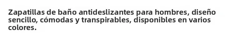 Pantuflas Antideslizantes para Baño, para Hombre y Mujer, Pantuflas Planas de PVC Transpirables para Interiores, Cómodas, Res...