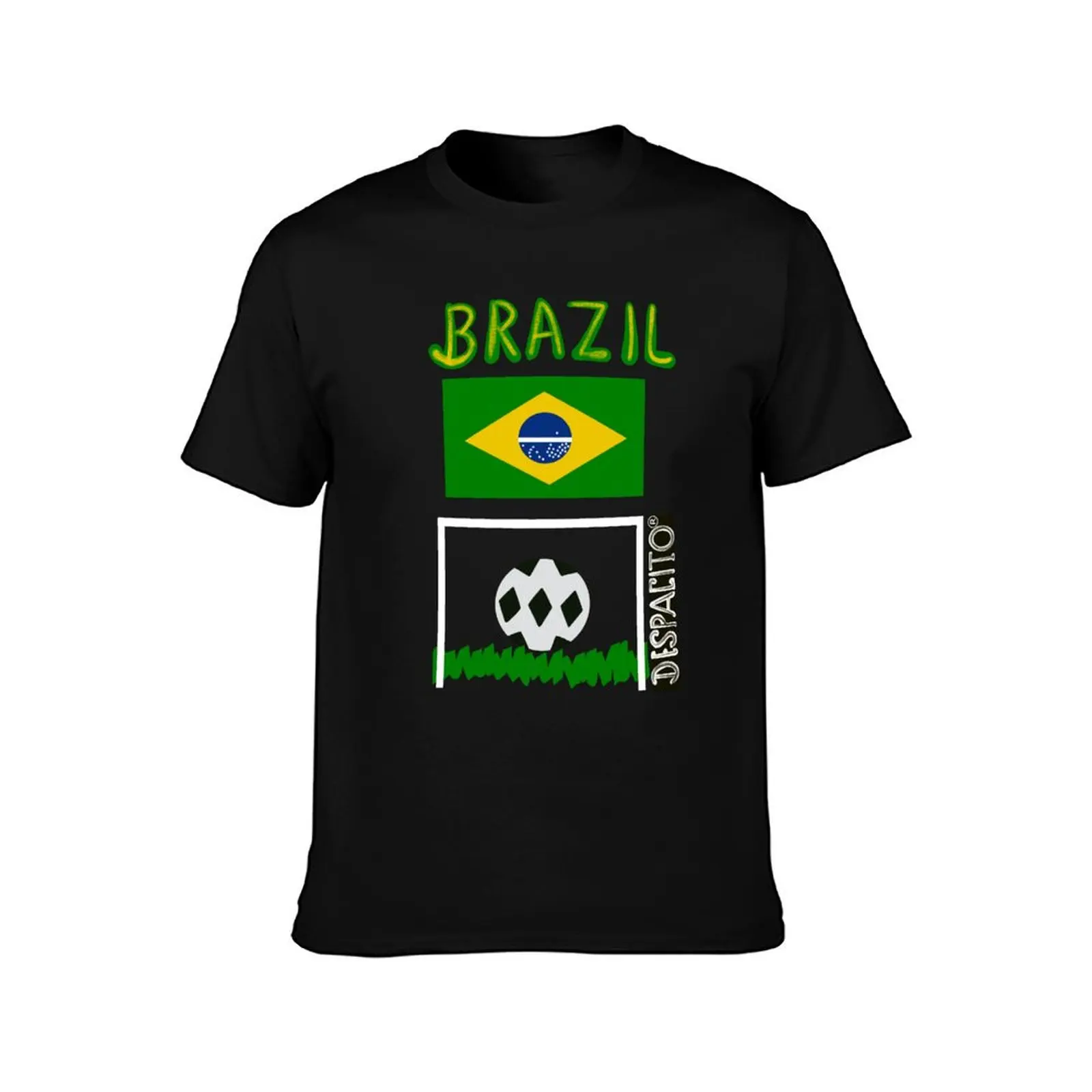 Despacito? Official Distressed Text Brazil Flag Futbol Soccer Ball T-Shirt Funny t-shirts boys whites t shirts for men pack