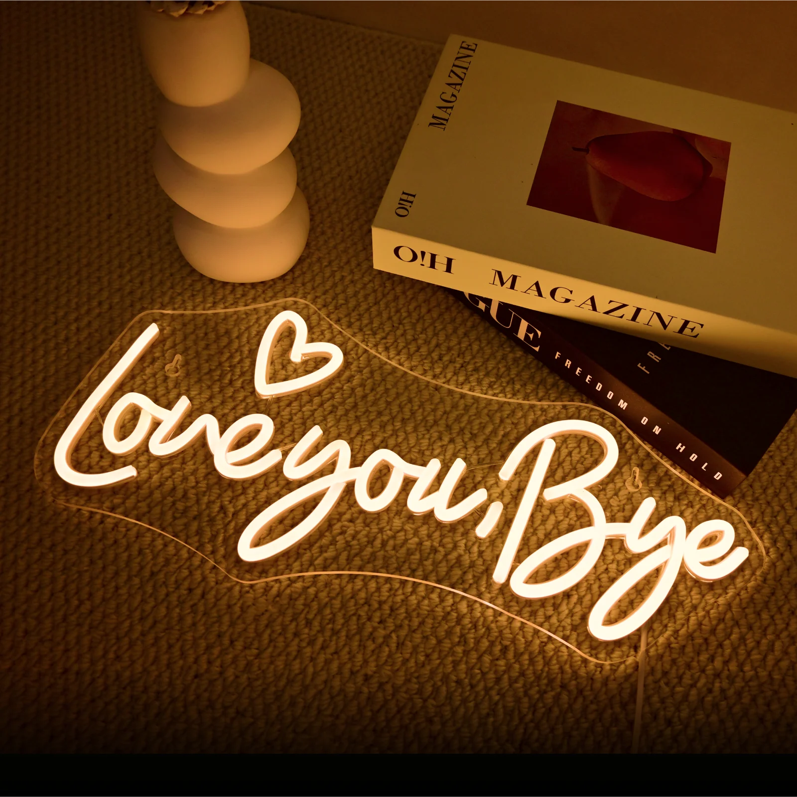 

Неоновая вывеска Love You,Bye для свадебной вечеринки, настенный декор, светодиодные неоновые вывески, украшение стены комнаты, спальни, неоновая лампа, питание от USB