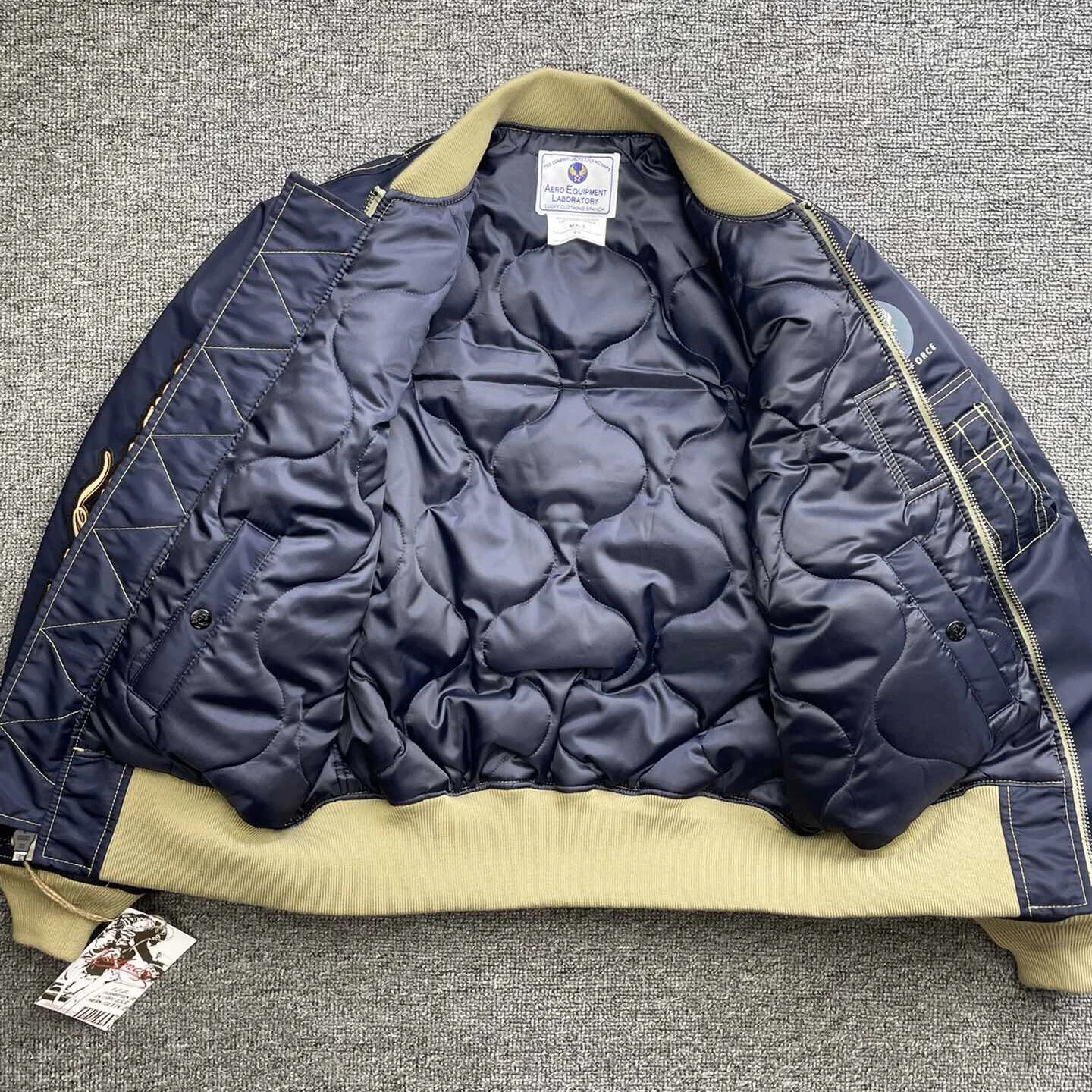 Tedman-Chaqueta de vuelo Devil, versión japonesa, abrigo corto de aodón estilo béisbol, ropa urbana de moda ex, cremall...