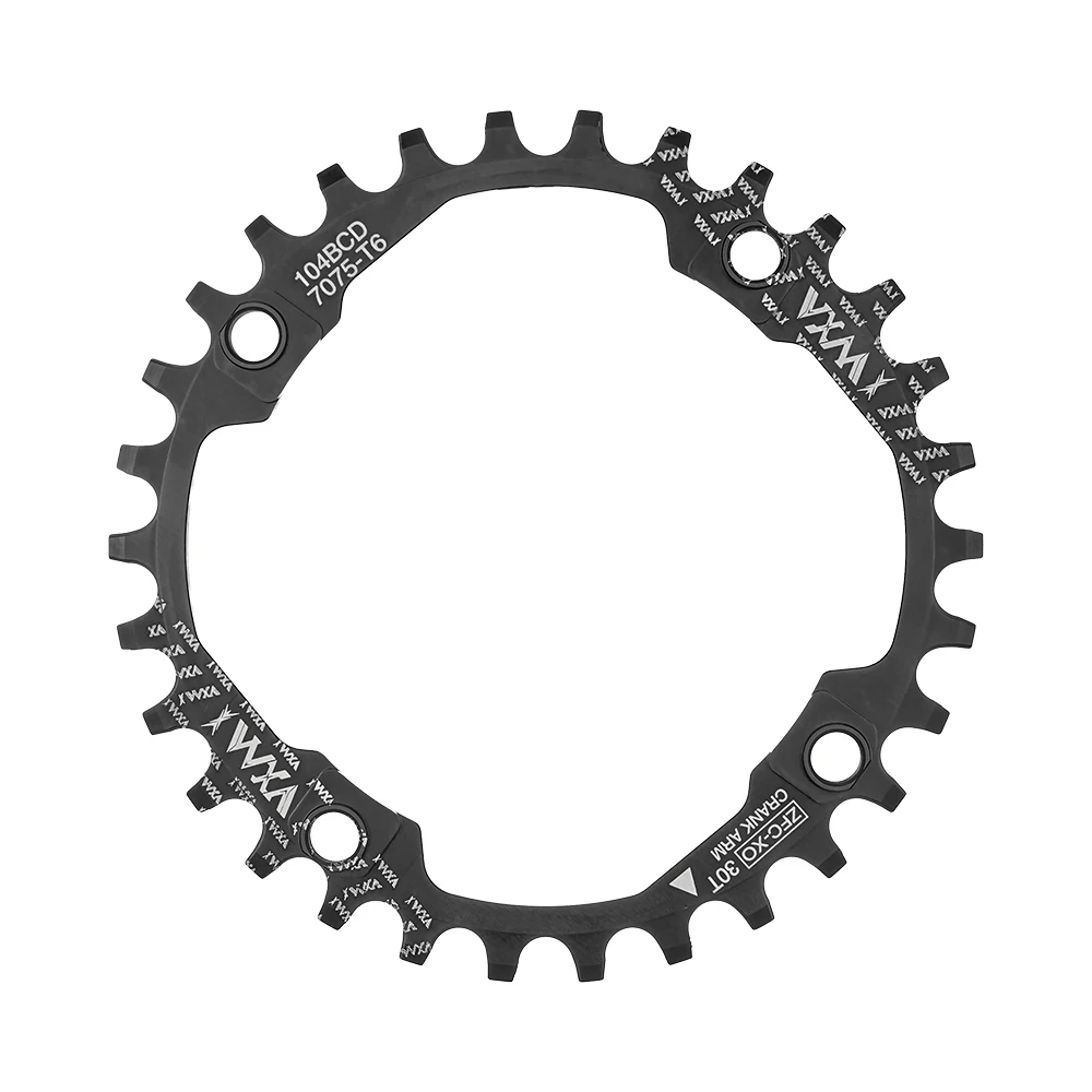 VXM Bicycle 104BCD Crank CNC Narrow Wide Chainwheel MTB Bike 30/32/34/36/38/40/42/44/46/48/50/52T Chainring Cycling Plate Parts view 6