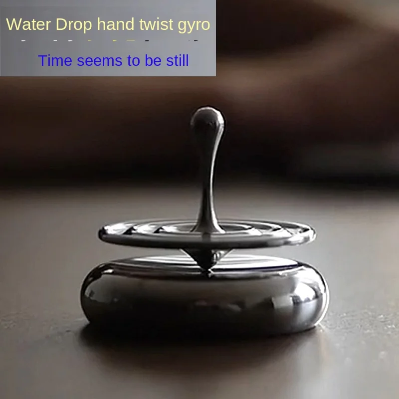 

Water Drop Hand Toy Gyro Creative Stainless Steel Ripple Small Spinning Top Battle Desktop Rotation Pressure Reduction Toy