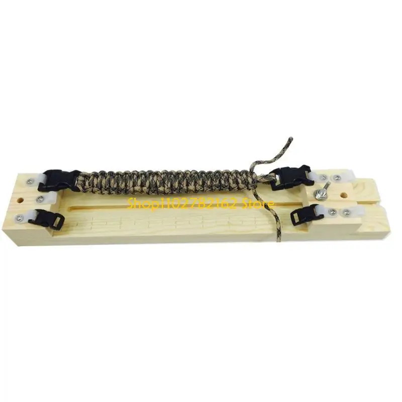 547B Bracelet Maker Making Kits Wristband Maker Wooden Paracord Jig Tool for Paracord Braiding, Weaving, DIY, Craft Durable
