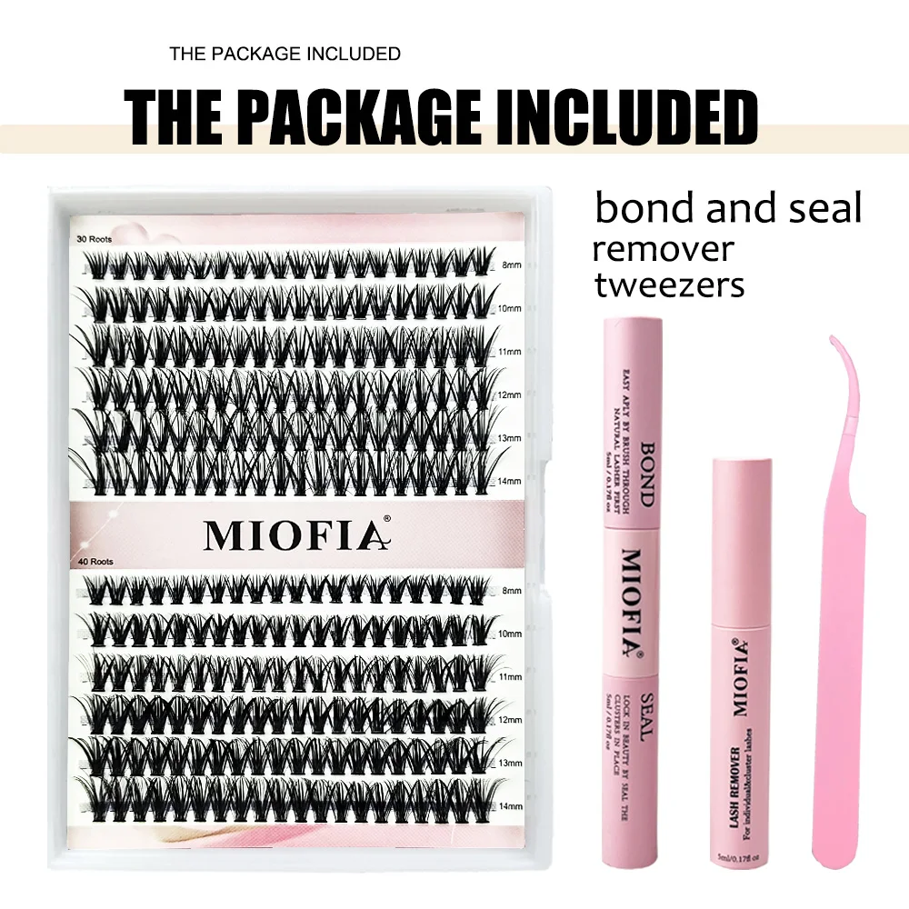 240 bunches/1 box Eyelashes Clusters Lash Bond and Seal  Lashes Glue Makeup tools DIY Lashes Extension kit for gluing Lashes Glu