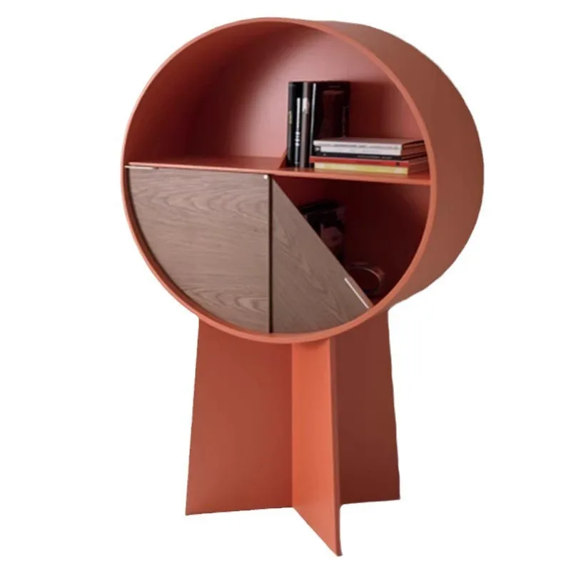 Nordic paint bookcase, entrance decorative cabinet, simple modern locker