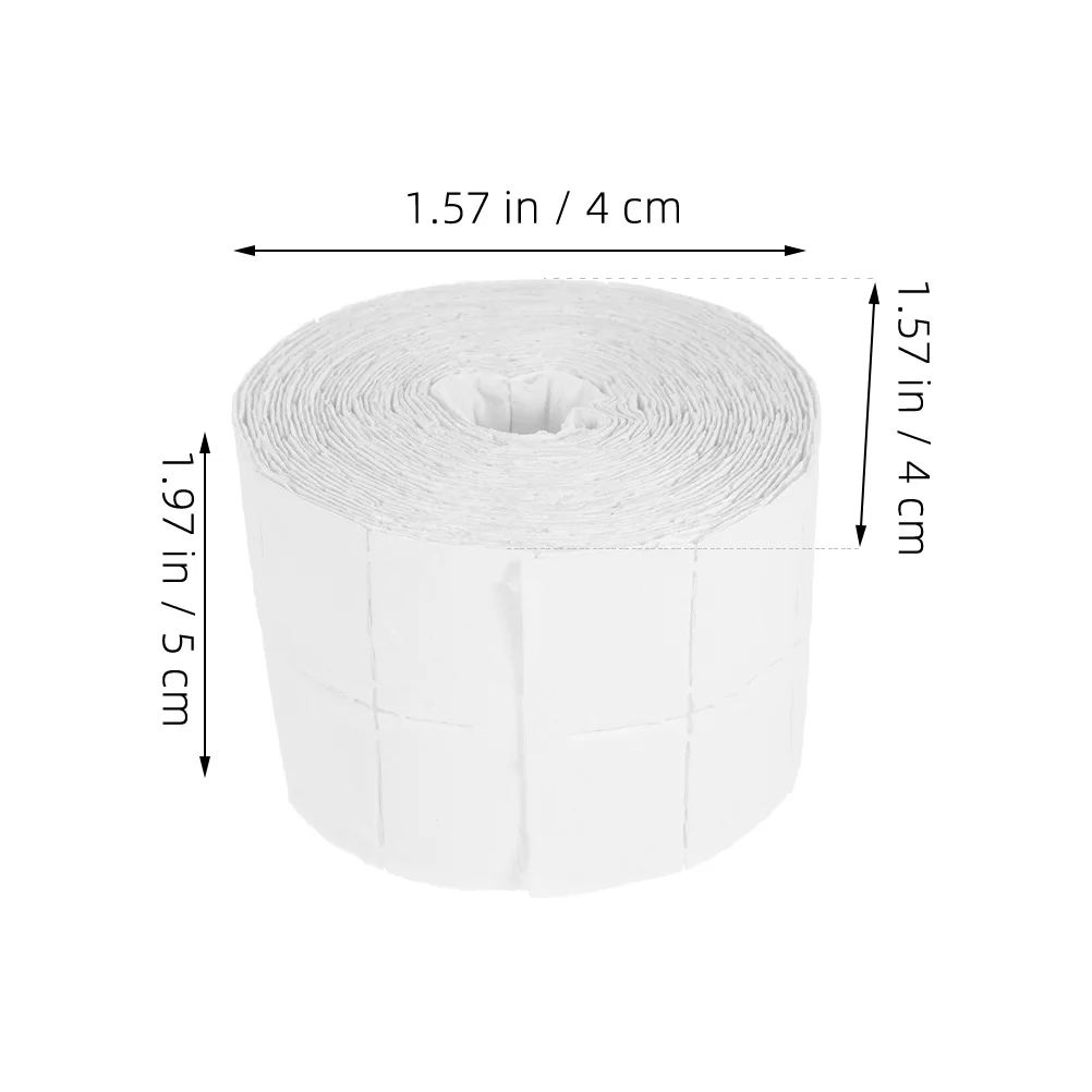 2 لفات مناديل تفريغ ورق غسيل الأظافر المحمولة الناعمة عالية الامتصاص مانيكير مزيل طلاء الأظافر للسفر إلى المنزل