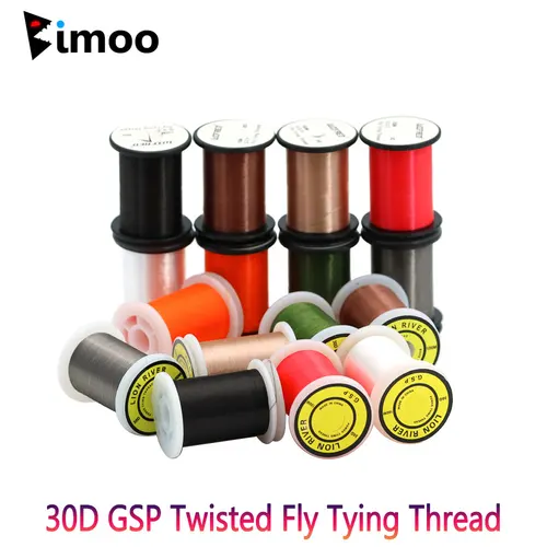 Bimoo 100m 30D GSP atado de moscas hilo de polietileno Material de atado de moscas de alta resistencia para moscas pequeñas ninfas señuelo de pesca de trucha