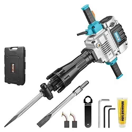 LF-125K 2100W  Demolition Hammer 220V Breaker Concrete Jack Hammer Machine for Professional Construction Works