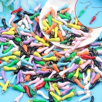 2/7/14pcs Multi-color Chili Shaped Pendants, Diy Earrings, Christmas Halloween Thanksgiving Birthday Gift Decoration Accessories