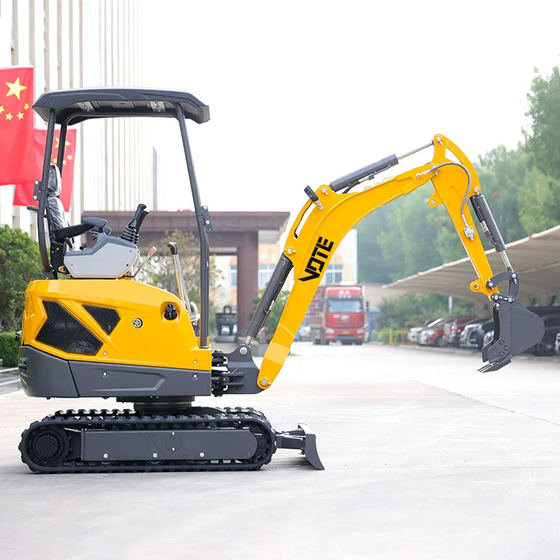 1.8 ton Mini Excavator with Cab 1ton China Manufacturer Diesel Small Digger Attachment Crawler Mini Garden