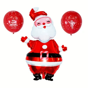 Grande balão de alumínio da folha do Papai Noel, Fontes decorativas do partido do Natal, 119cm, 1PC 6 principais vendas enfeite de natal globo - №1