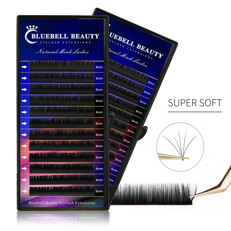 

Bluebell Beauty Premium Faux Mink Individual Eyelash Extension Cilia Lashes Natural soft mink Eyelash Makeup classical eyelashes