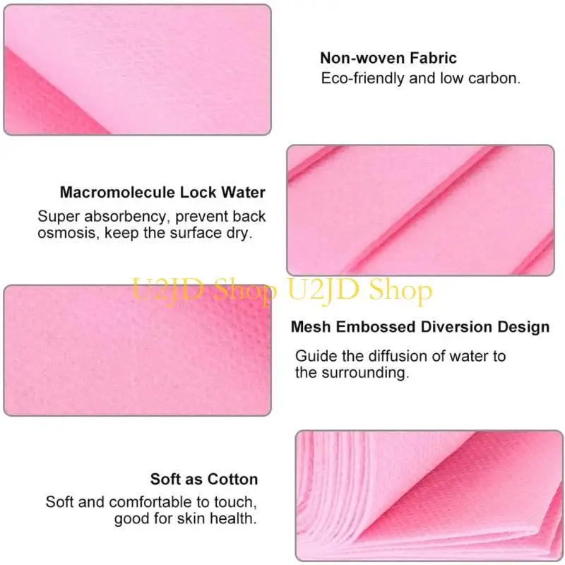 U2JD 100pcs Massage Table Sheets Sets Disposable SPA Bed Sheets Non Woven Lash Bed Cover for Salon Use