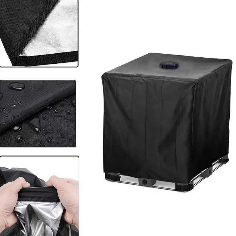 Professional 1000 Liters Ibc Water Tank Cover Outdoor Garden Furniture Waterproof Anti-dust Wind Rain Sun Snow Protection