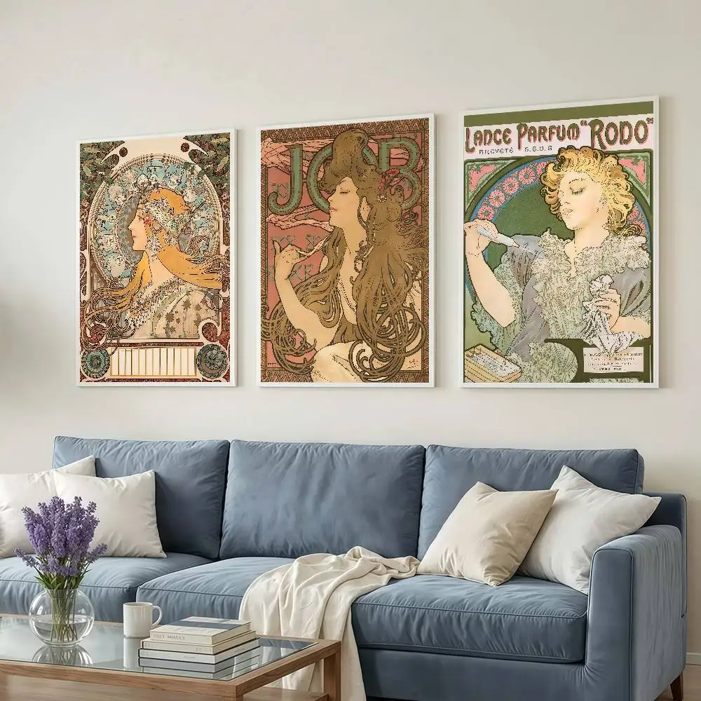 Art Mucha Posters Dormitory Decorations Bedroom And Living Room Wall Murals Souvenirs