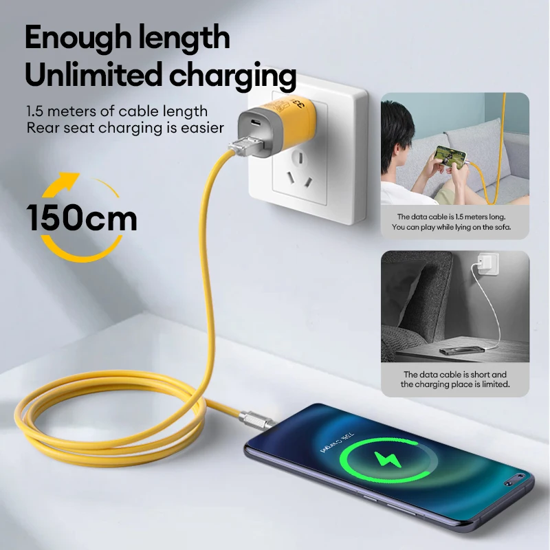 TRANSFORMERS TF-A01 Type-C Port USB Port Quick Charge Super Fast Charger For Mobile Phone 15 PRO MAX Tablet Computer Choice 1.5M