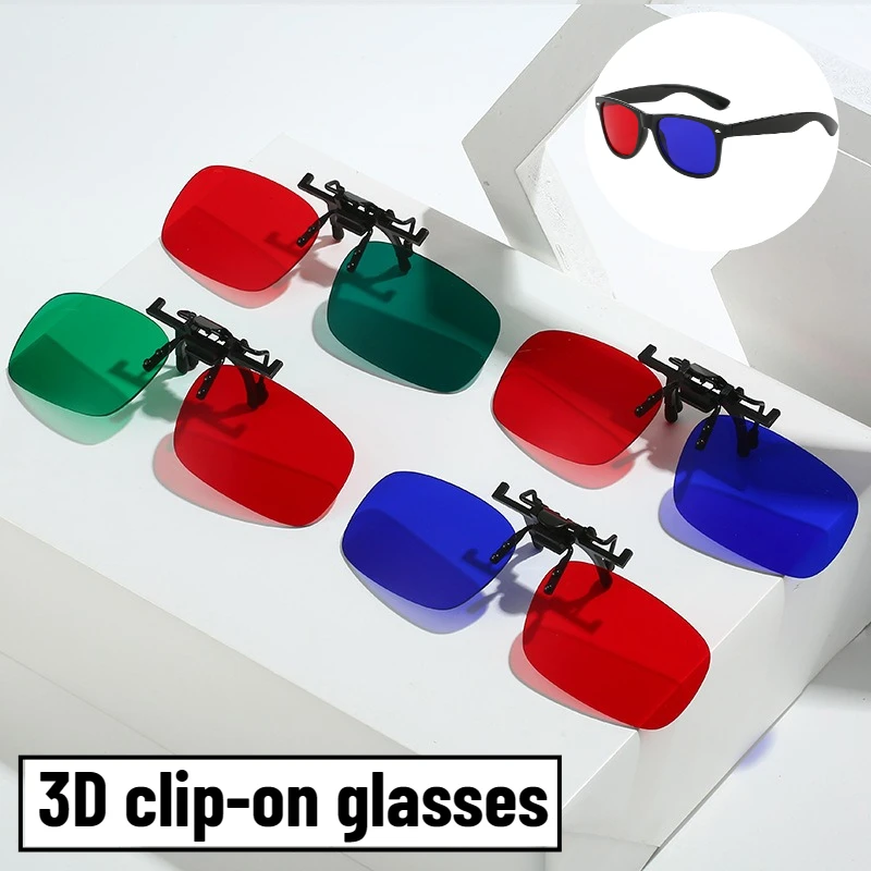 

Adult Amblyopia Training Glasses Specialized Red and Blue 3D Clip Correcting Strabismus Glasses Adult Vision Testing Tools 1Pcs