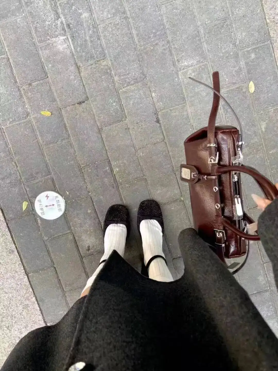 Bloom High Street Brown Y2k Hand Women Hot Girls Pu Leather Handle Chic Casual Handbag Female Fashionable Underarm Bag New