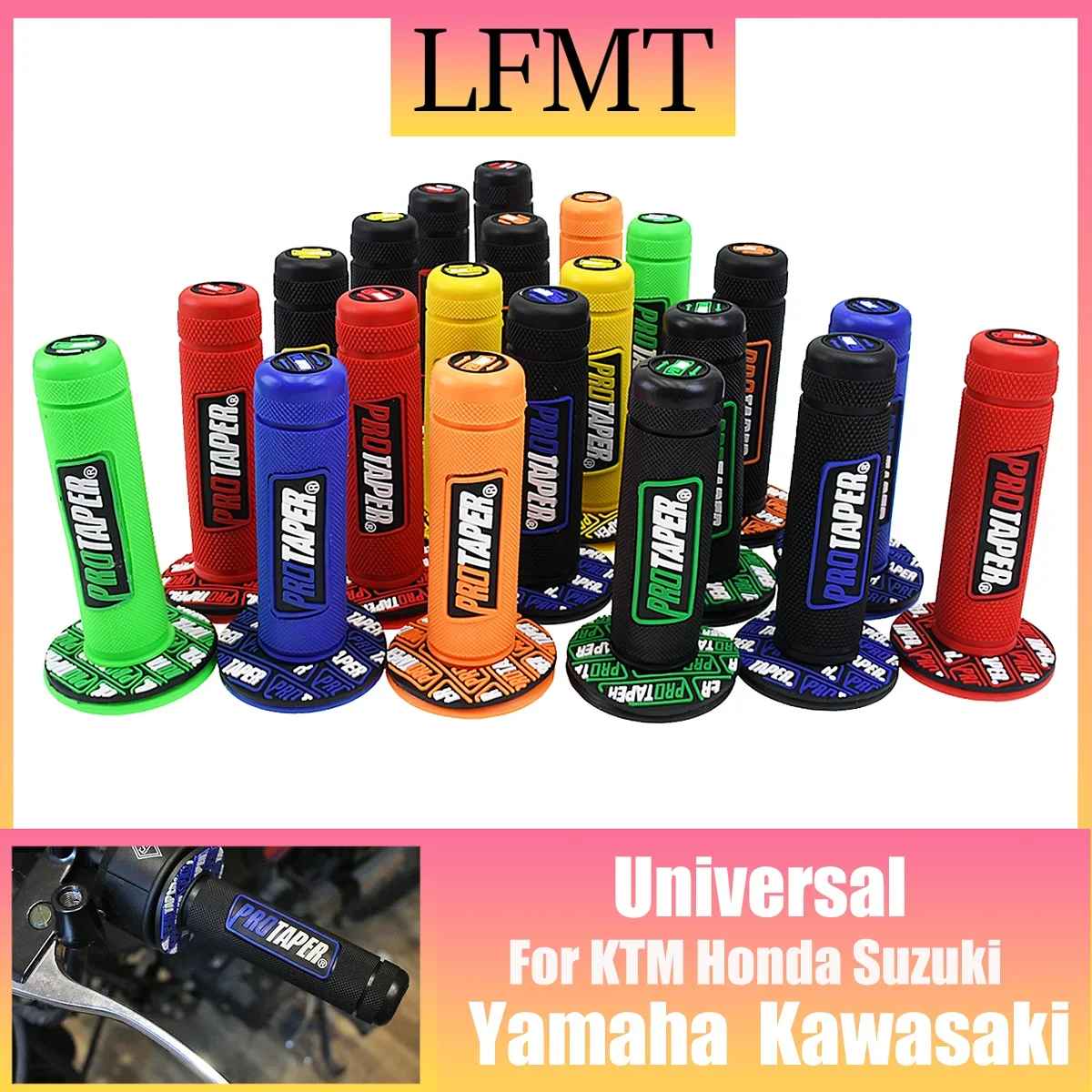 Motocross Moto Grip Off Road Pit Bike Universal Motorcycle 22mm 24mm Protaper Handle Bar Part Motorbike Handlebar for KTM Yamaha