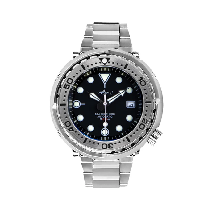 

Мужские механические часы Shark Canned SBBN017 с большим циферблатом и защитой от дайвинга, ограниченная серия 2025 года