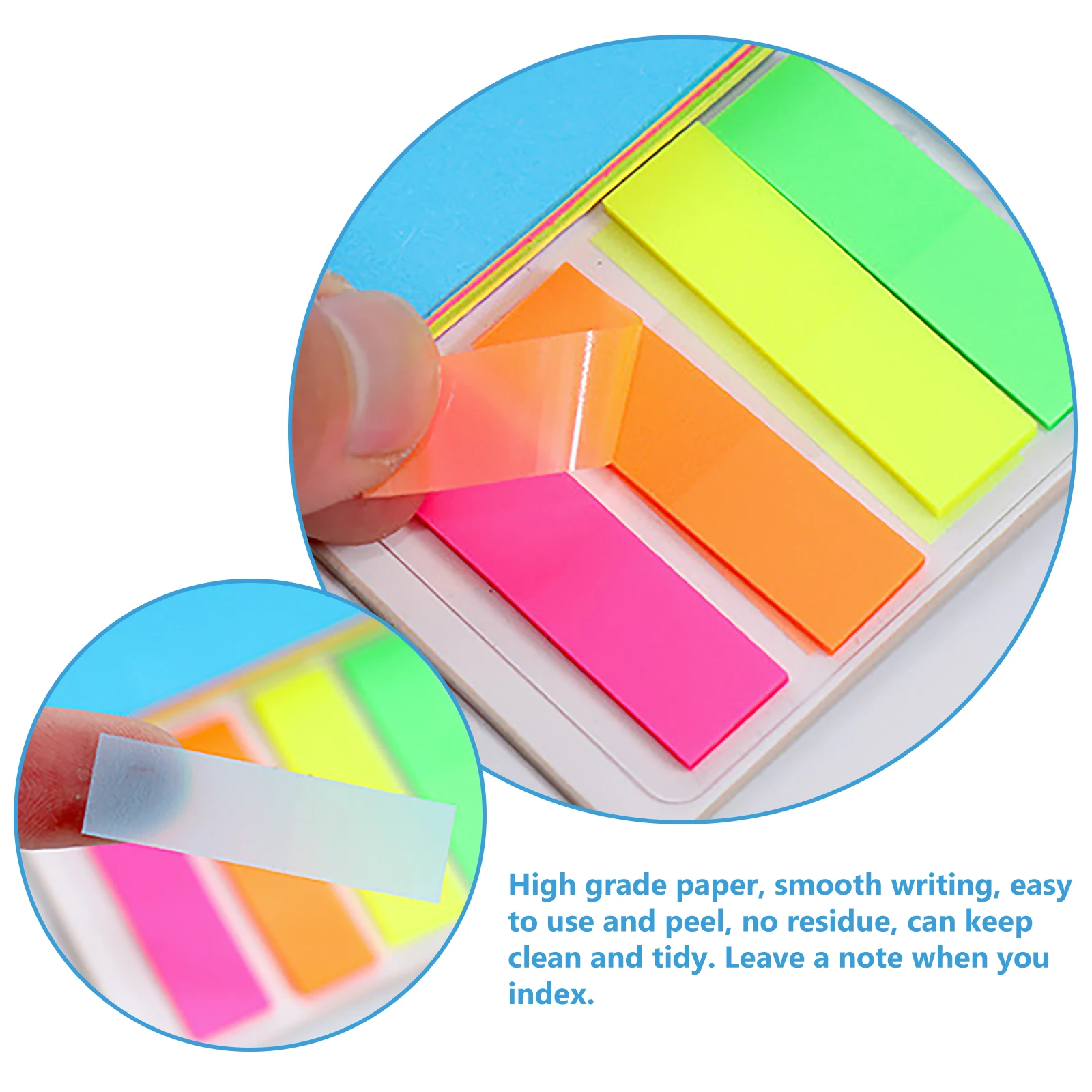 

Portable Memo Pad Multi-Function Colorful Sticker Pads for to-Do Lists Diary Reminders Easy Repositioning