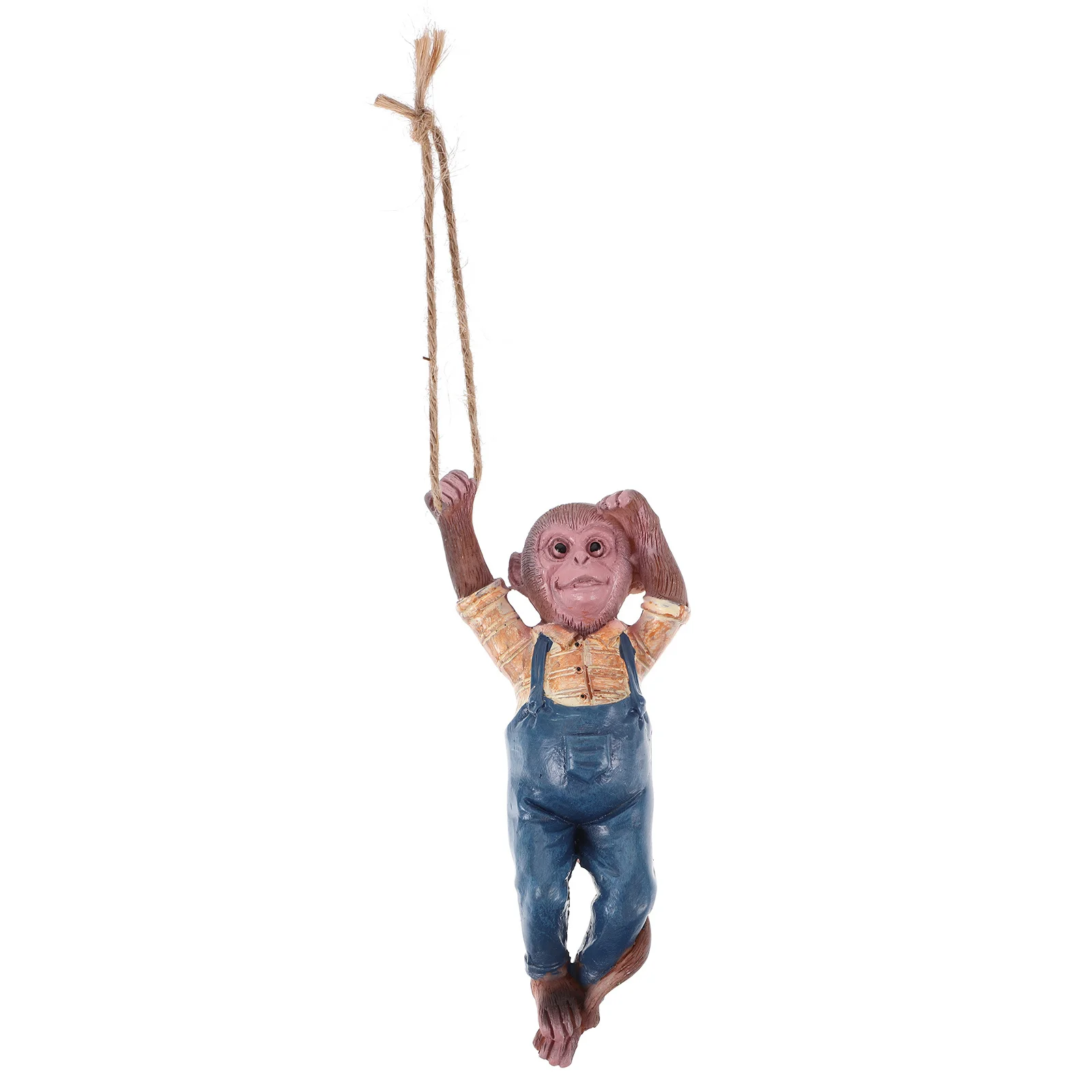 

Monkey Statue Ornaments Outdoor Lawn Hanging Decor Mini Resin Figurines Soft