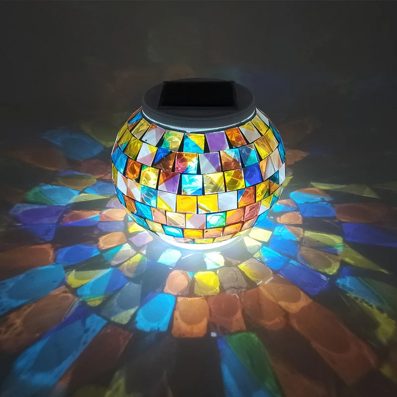 

Solar Led light Outdoor IP65 Waterproof Multi Color Glass Solar Lamp For Holiday Christmas Party Fairy Night Lights Garden Decor