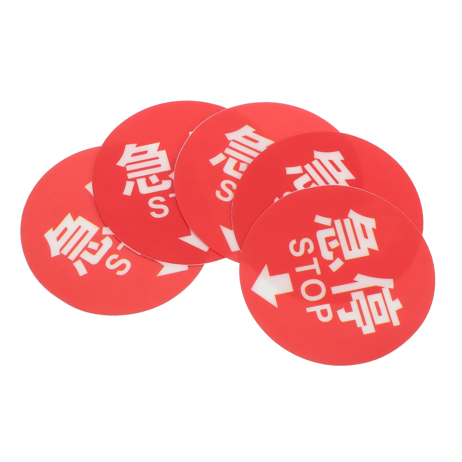 

5pcs Direction Sign Stickers Material Rotating Arrow Labels Home Office Traffic Accessories