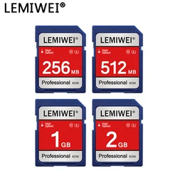 Высокоскоростная SD-карта LEMIWEI 256 МБ 512 МБ 1 Гб 2 Гб, профессиональная камера, карта памяти C10 U1 с 100% реальной емкостью