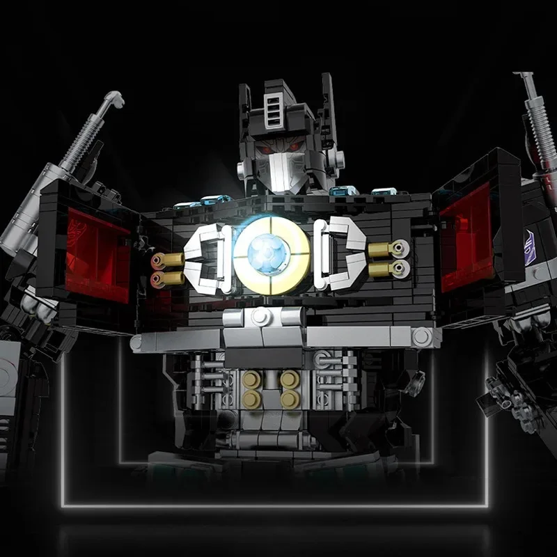 2023 New Technical Black Robot Building Blocks Model MOC Creativity Deformation Mech Bricks Toys for Boys Birthday Gift Set view 4