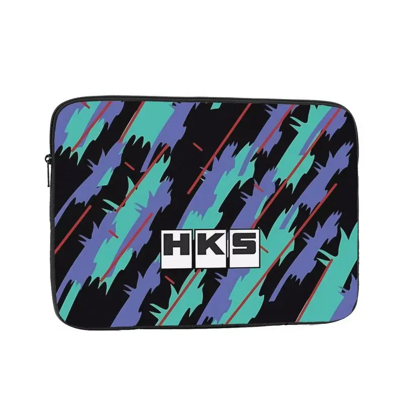Retro HKS Pattern Laptop Sleeve Bag Business Briefcase Water-Resistant Carrying Cover with Zipper for Ultrabook Notebook Tablet