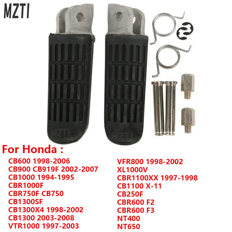 

Motorcycle Foot Rests Pedal Front Footrest For Honda NT650 CBR750F CB1300SF CBR750F CB750 CB600 1998-2006 CB900 CB919F 2002-2007