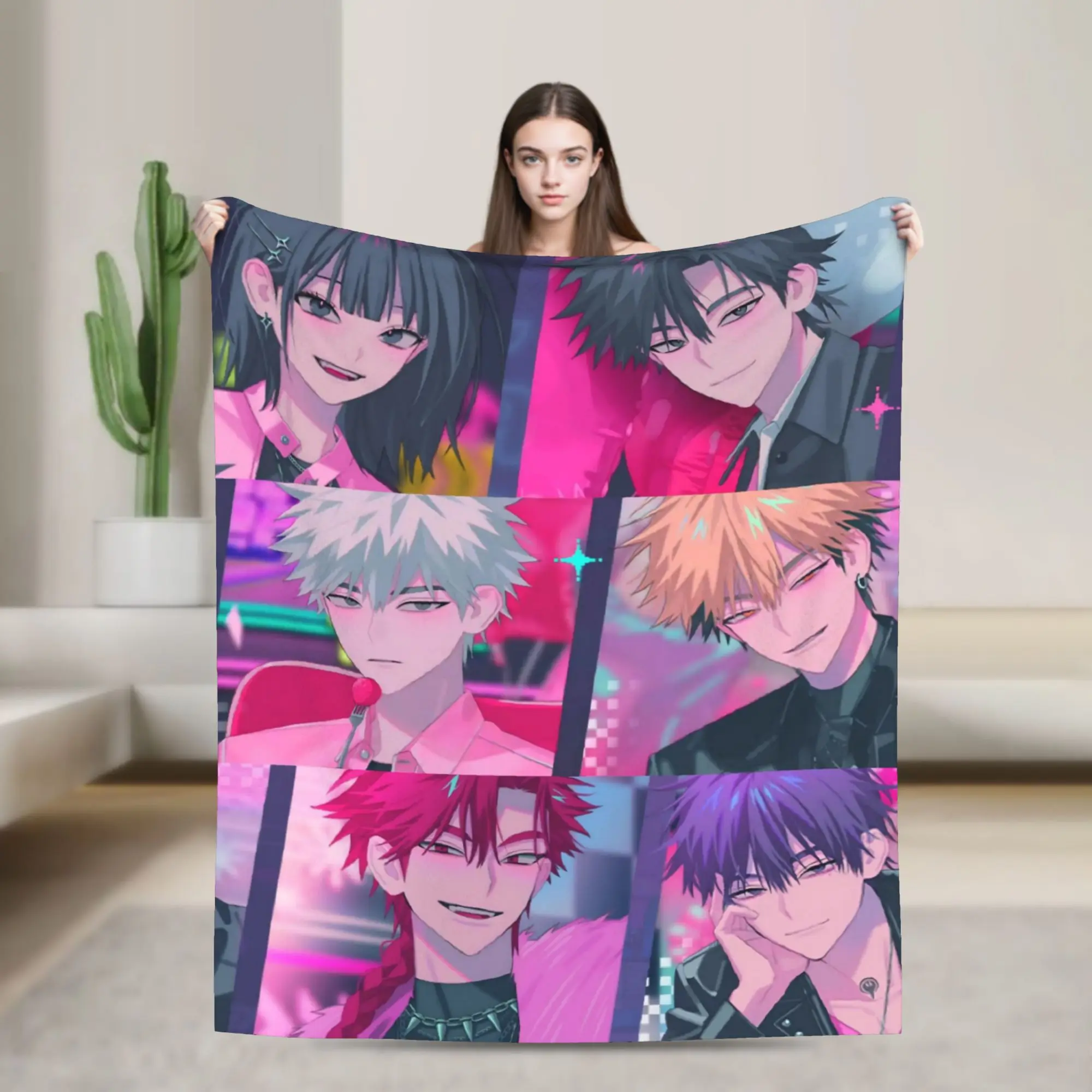 Link Click Merch Blanket Super Soft Warm  Throw Blankets for Sofa 50x60 Inches Multi-size Bedding Throws