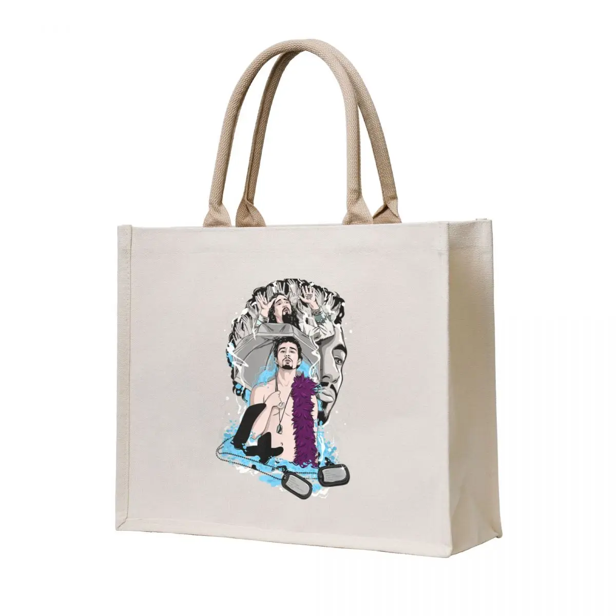 

The Umbrella Academy Klaus Illustrated Tote Bag shopper bag women canvas Cloth bag Women's shopper canvas tote