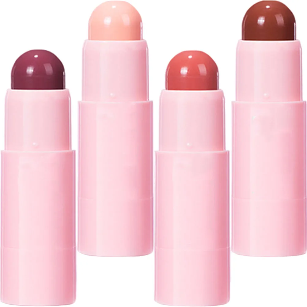مجموعة بلسم الشفاه مكونة من 4 قطع للنساء، أحمر شفاه غير لامع، صبغة غنية، خفيفة الوزن وغير قابلة للتجفيف، مثالية للاستخدام اليومي #4