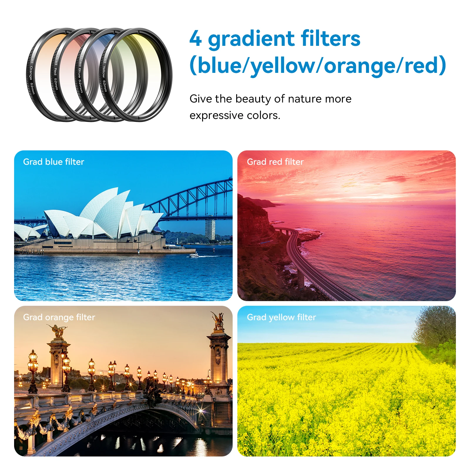 APEXEL Kit di lenti per telefo - Photography Yellow Filter recensione e prezzo