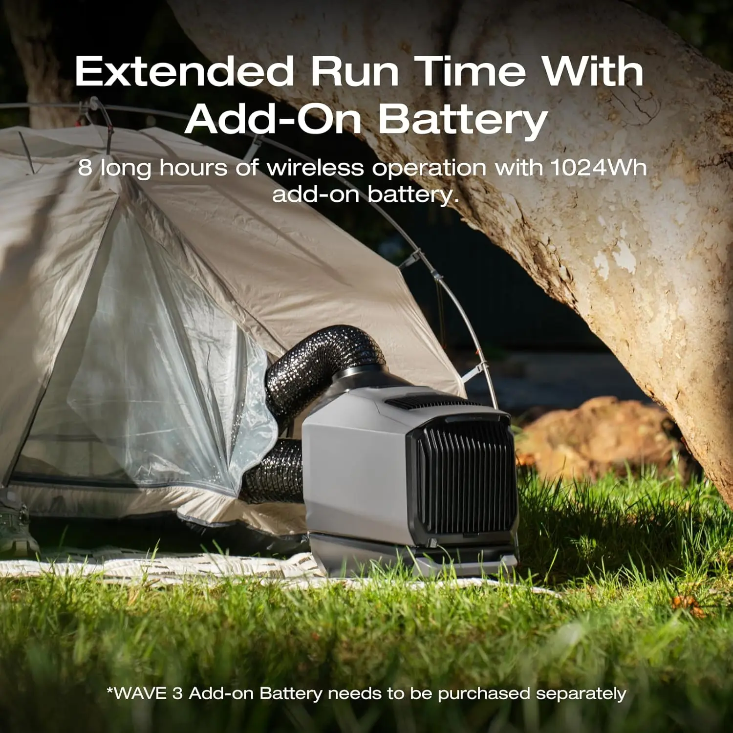 BTU Cooling & 6800 BTU Heating Portable Air Conditioner- 8H Wireless Runtime