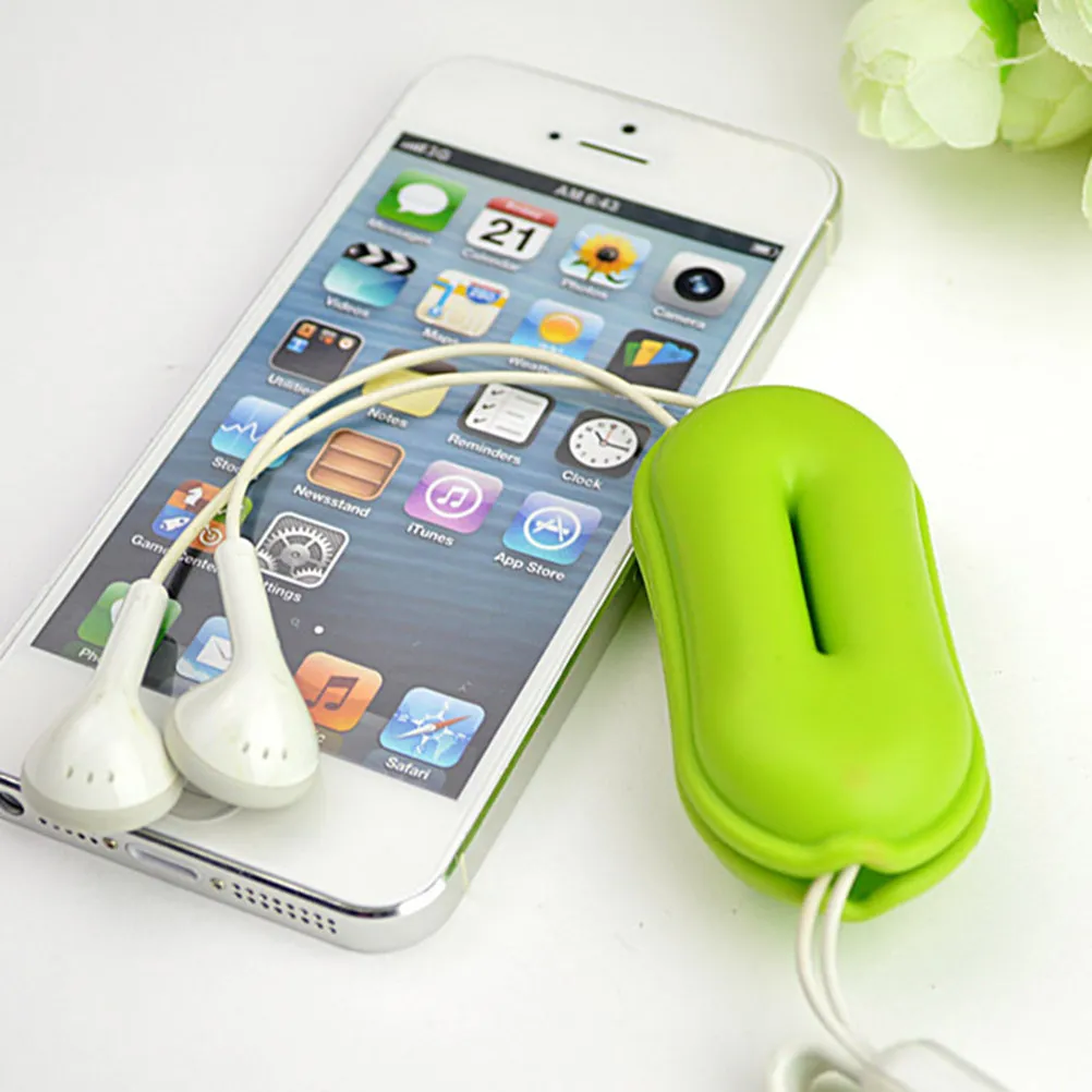 organizador-de-fones-de-ouvido-em-formato-de-amendoim-4-pecas--enrolador-portatil-anti-emaranhamento-e-estojo-protetor-para-fones-de-ouvido-e-cabos-usb-ideal-para-viagem