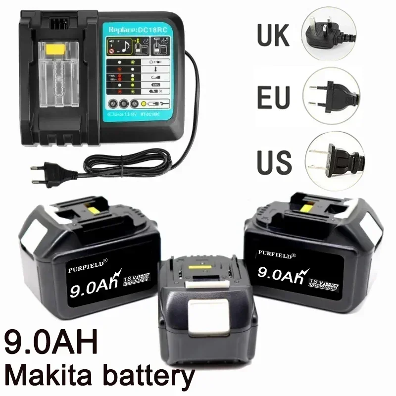 

Powerful Replacement For Makita Compatible Makita Battery BL1860 BL1850B BL1830 Series Battery Replacement Battery 9.0Ah 18V