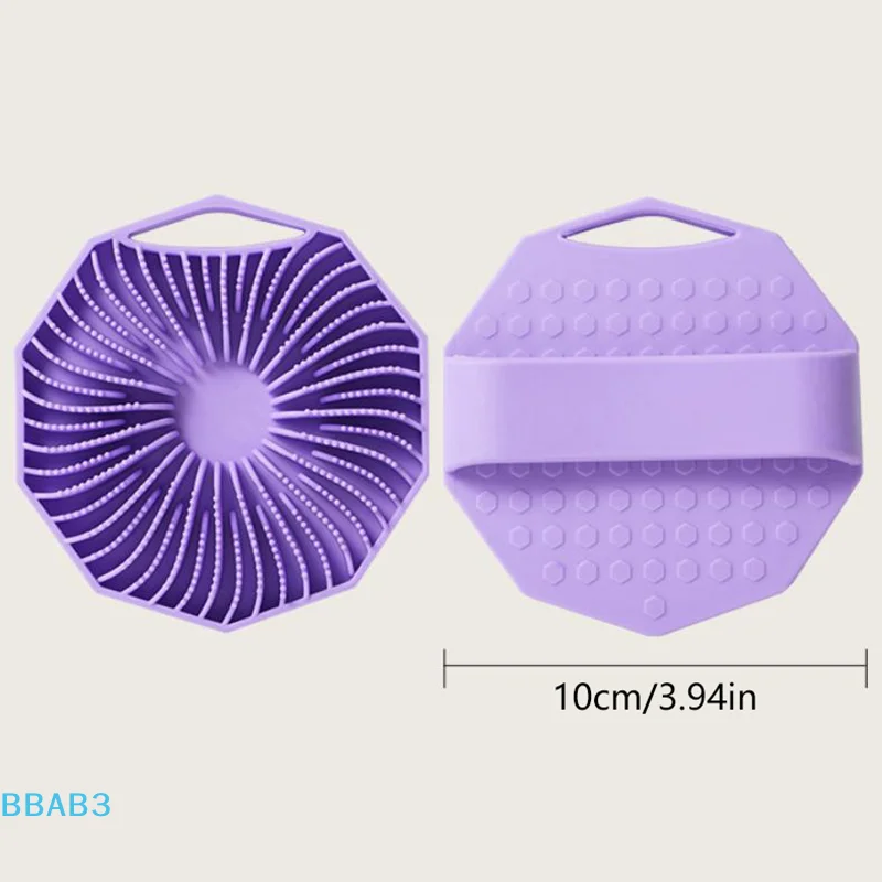 1Pc Soft Silicone Exfoliating Brush Cleanser Manual Body Cleansing Scrubber Shower Gentle Massage Bath Brush Bathroom Accessorie